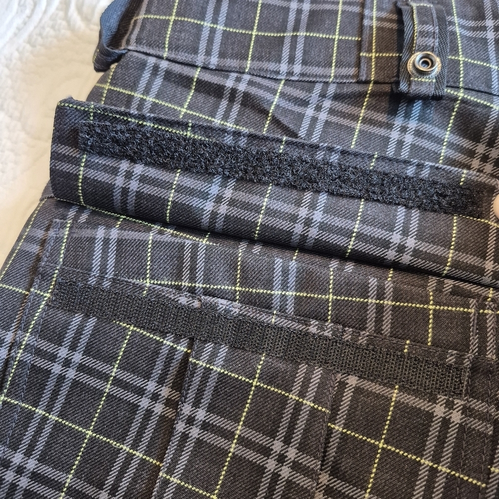 Bonfire men's size Medium black plaid classic fit snowboarding pants EUC - Picture 8 of 13